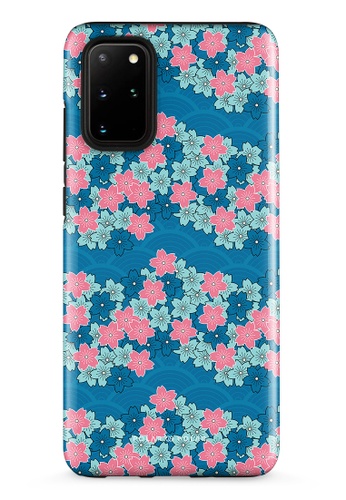 Polar Polar blue Navy Sakura Wave Samsung Galaxy S20 Plus 5G Dual-Layer Protective Phone Case (Glossy) 5BABAAC373E14AGS_1