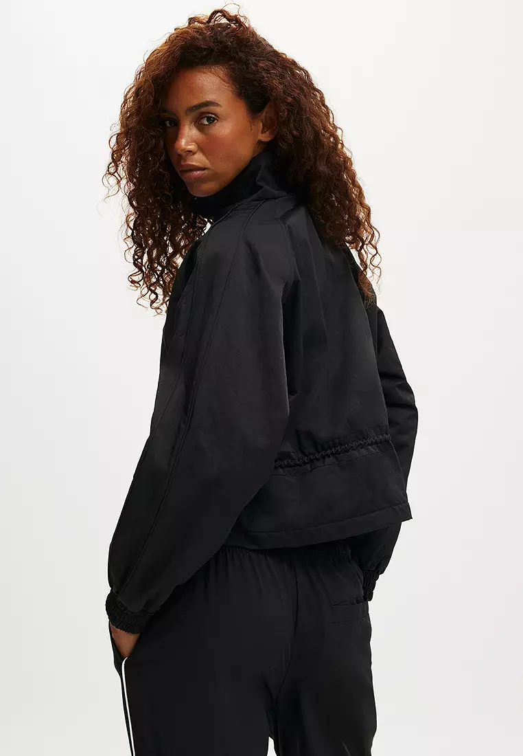Track Side Cropped Anorak Jacket