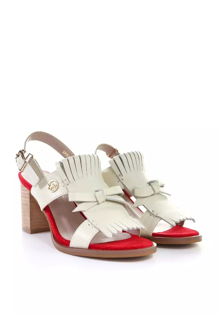 Buy PRODUIT PARFAIT Tassel strappy heeled sandal 2023 Online
