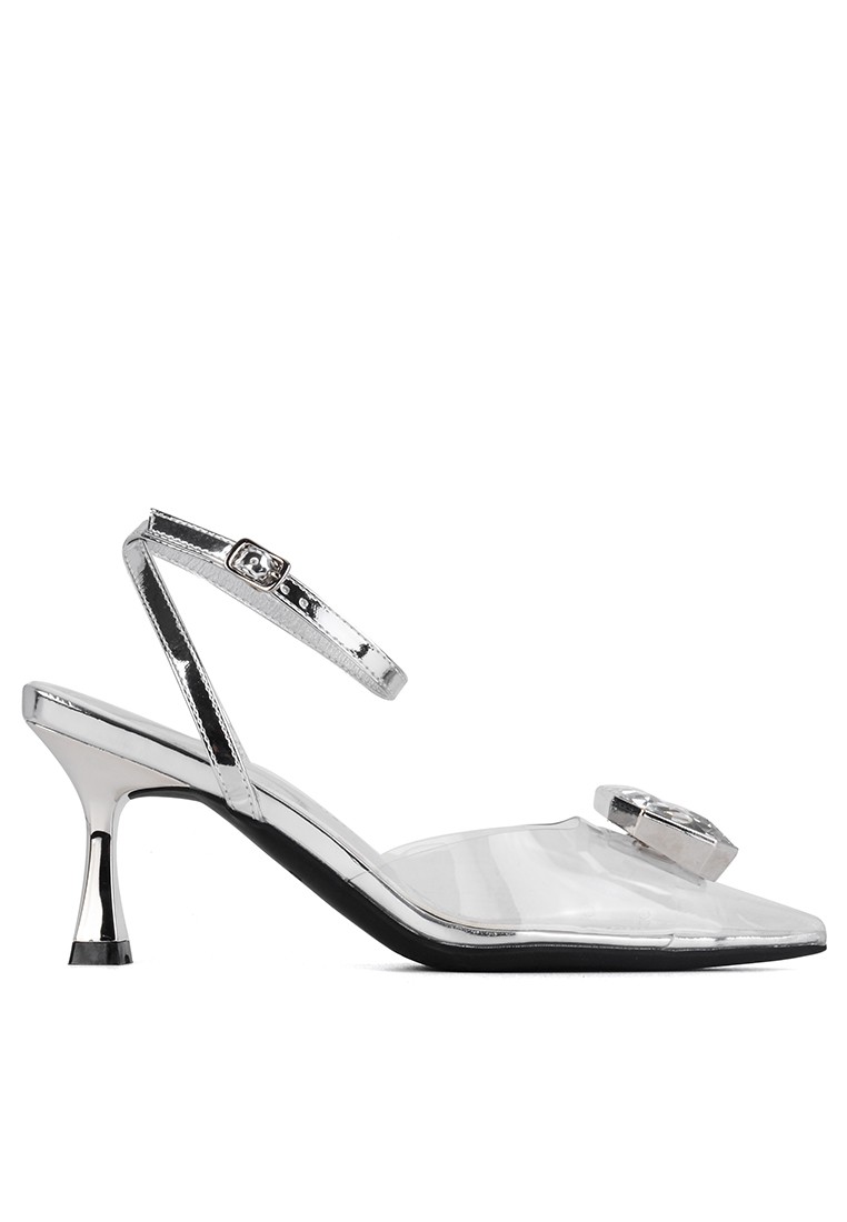 7CM Rhinestone Buckle Ankle Strap High Heel Sandals XJ3289-35