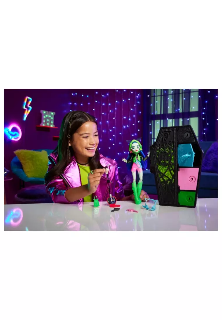 Monster High Doll, Ghoulia Yelps, Skulltimate Secrets: Neon Frights
