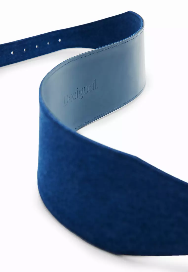 Desigual Woman Accessories Denim sash belt.