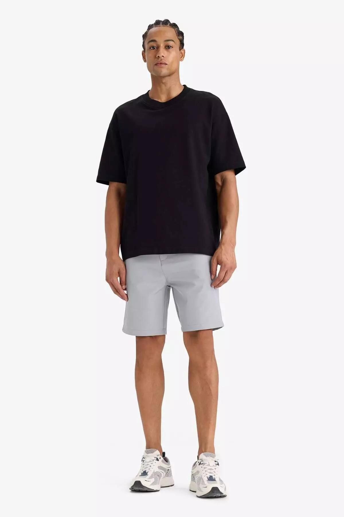 Defactofit Standard Fit Sportsman Short Leg Woven Shorts E4137Ax25Sm