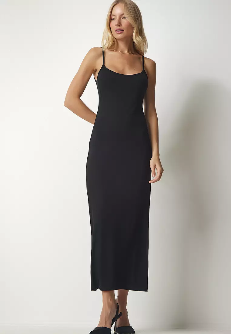 Strappy Knitted Column Dress