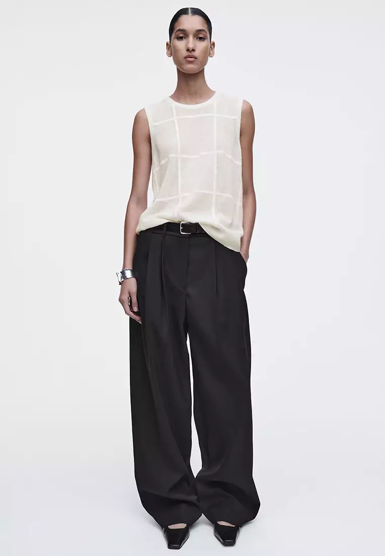 Windowpane-Check Vest