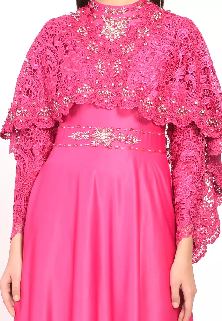 Bibiq Gamis Brokat Satin