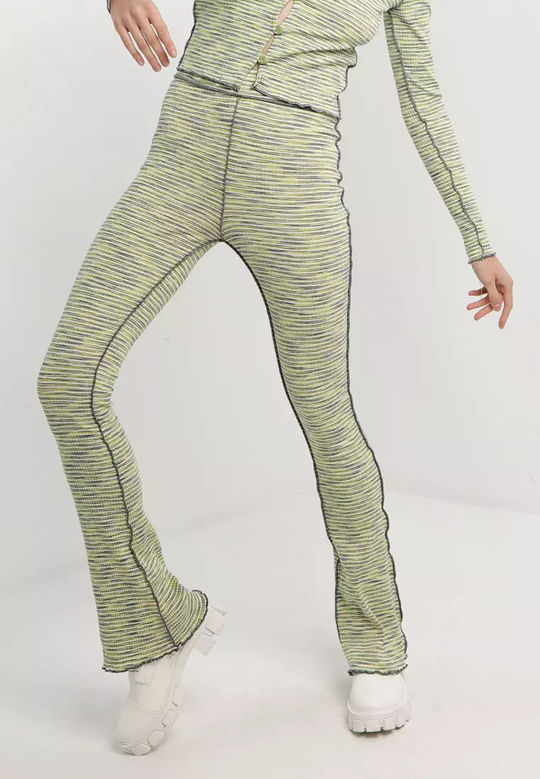 Buy TOPSHOP Co ord Space Dye Flared Trousers 2024 Online ZALORA