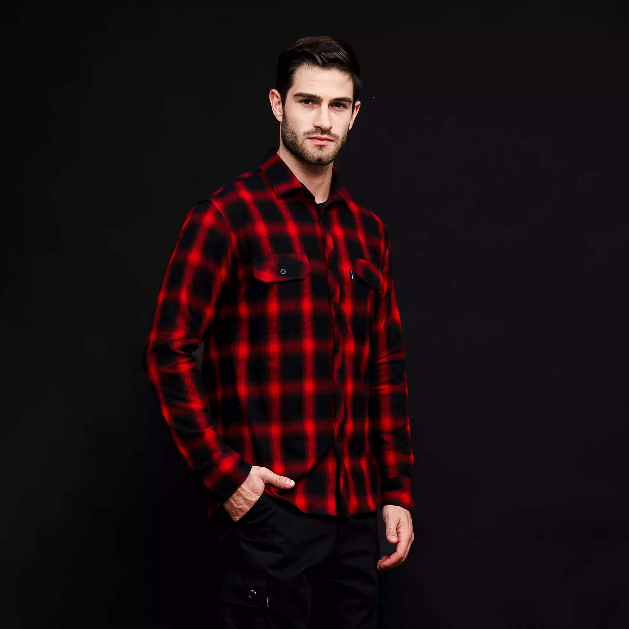 Kemeja Flanel Veterano Panjang Savoria Unisex