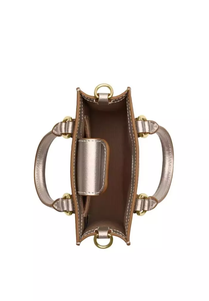 Boxed Mini Tote Bag And Mirror Bag Charm Set