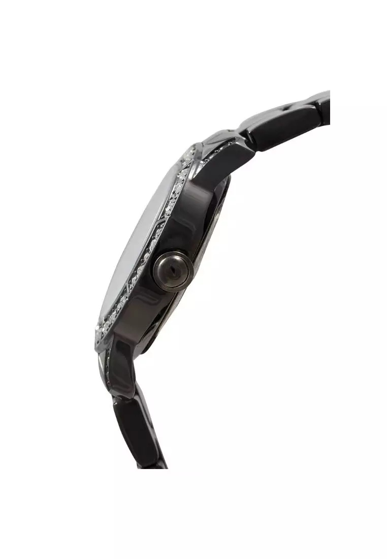 Female Analog Watch Stainless Steel Strap black AXT305baru Original Official Warranty