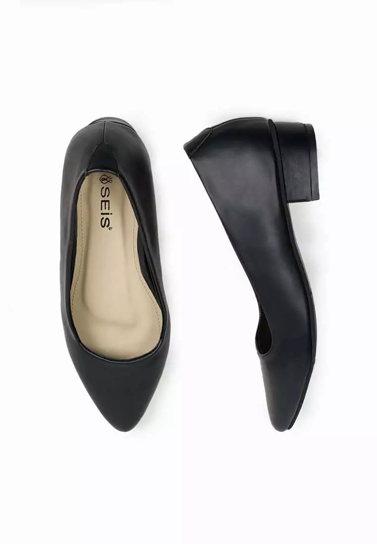 SEIS Venice Pantofel Wanita | Sepatu Heels Wanita Hak 3 cm - BLACK