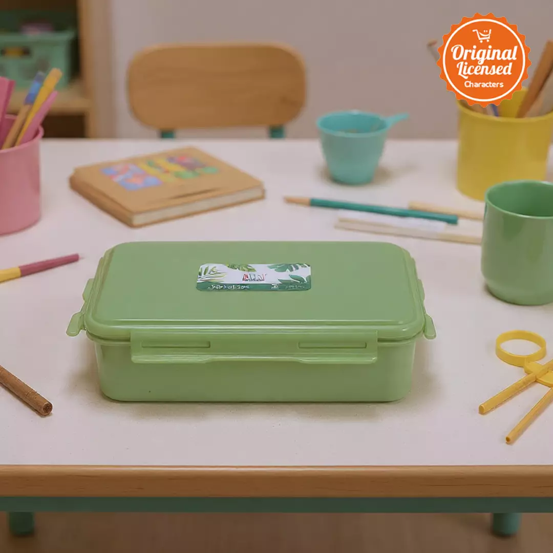 Tempat Makan Sekat 1 Liter Food Grade – Lunch Box Anak & Dewasa Hijau Army