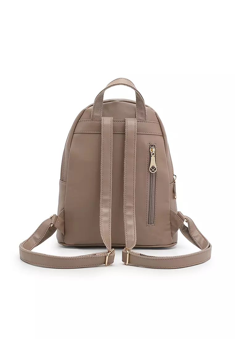 Women's Monogram Mini Backpack - Beige