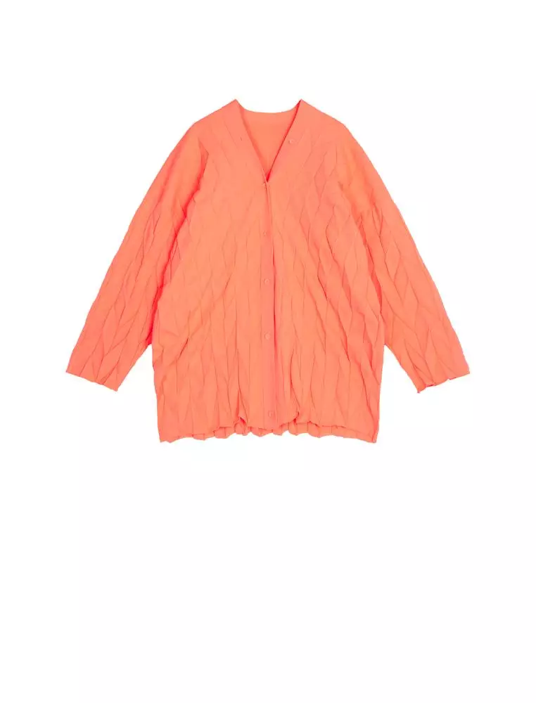 Mid-length open-cardigan