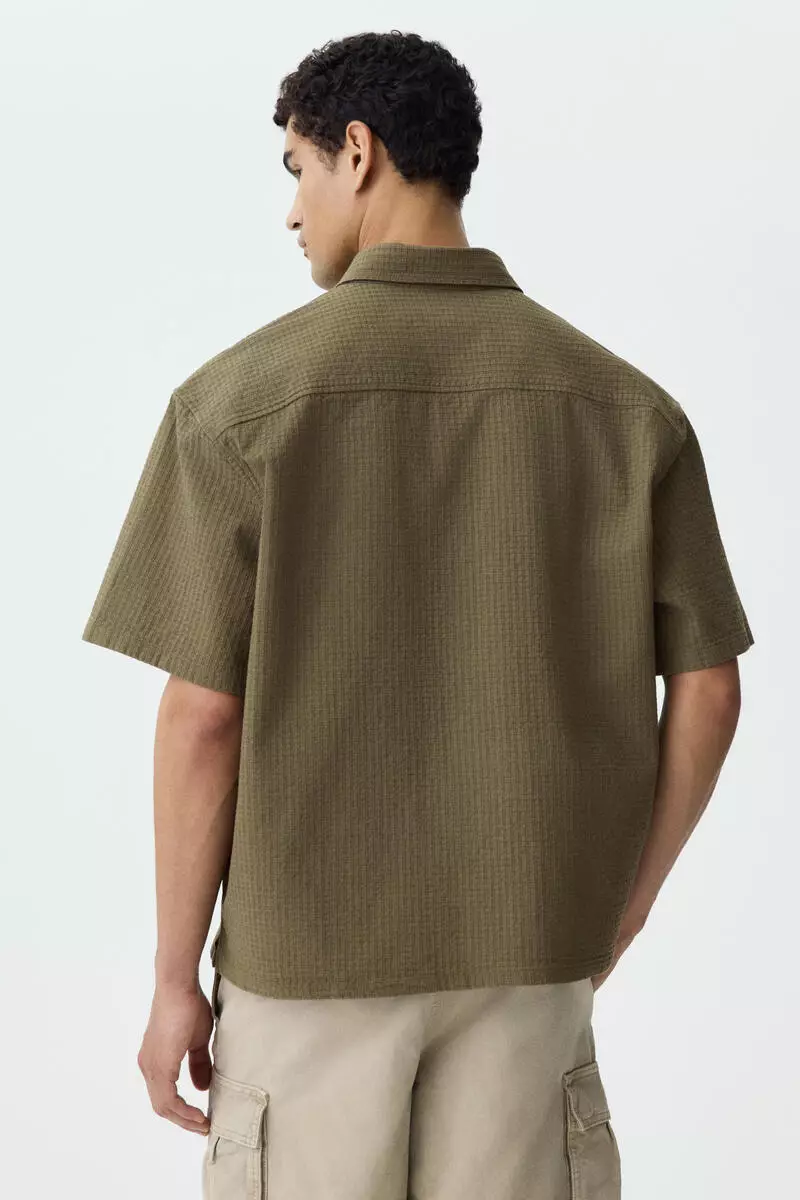 Relaxed Fit Linen-blend shirt