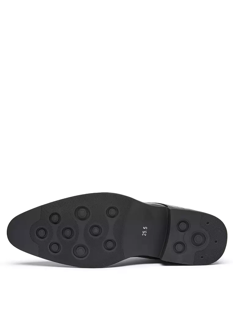 Spliced Faux Leather Derby Shoes KB05-6