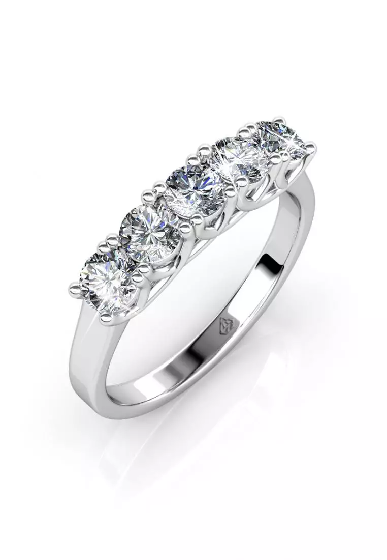 Queen's Ring WG - Cincin Crystal by Her Jewellery