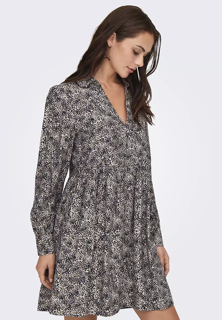 Abigail Long Sleeves V-Neck Dress