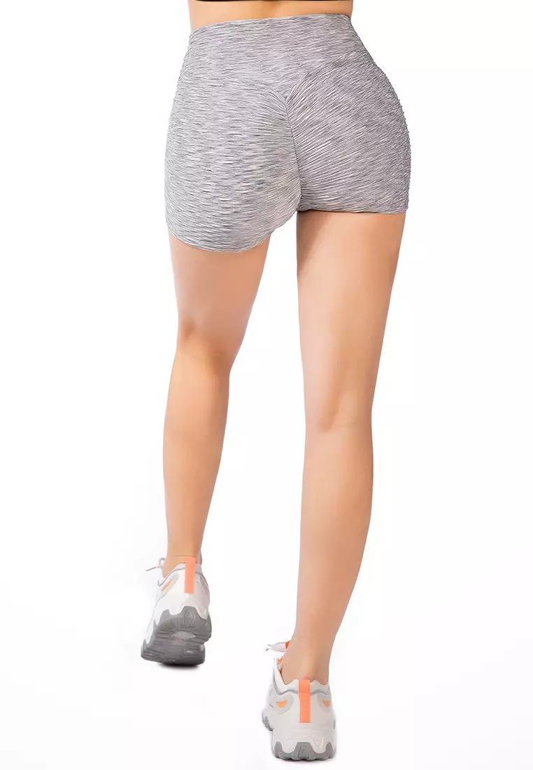 High Rise Biker Shorts in Grey
