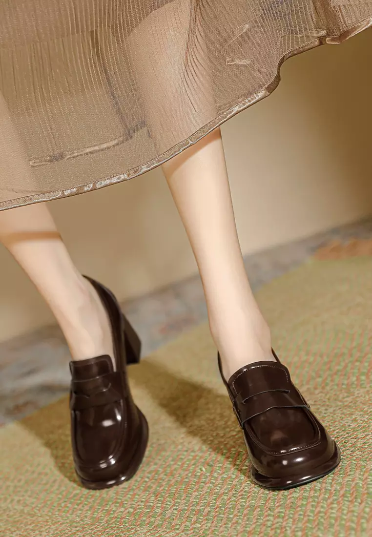 7CM Penny Patent Leather Loafers TE103-3