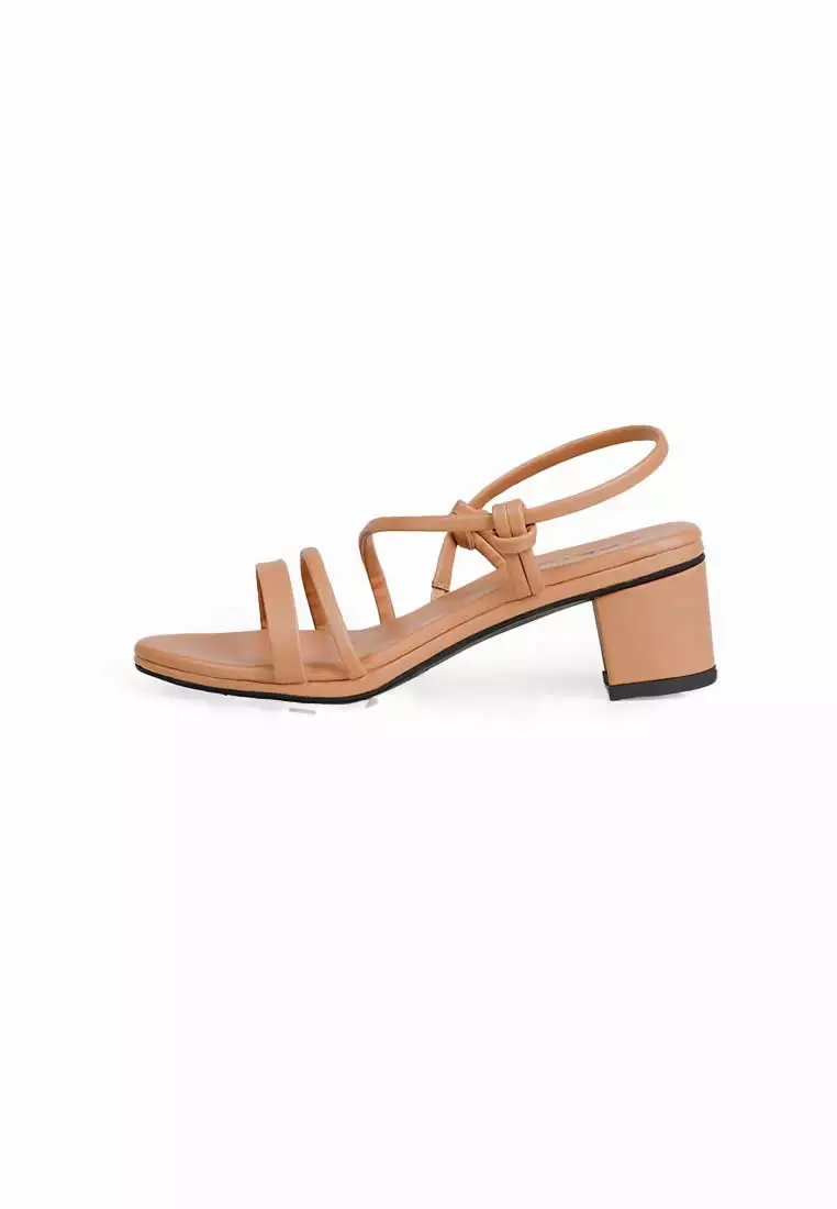 Seis Jovita Sandal Heels Tali - Sandal Wanita Heels 5Cm-MOCCA