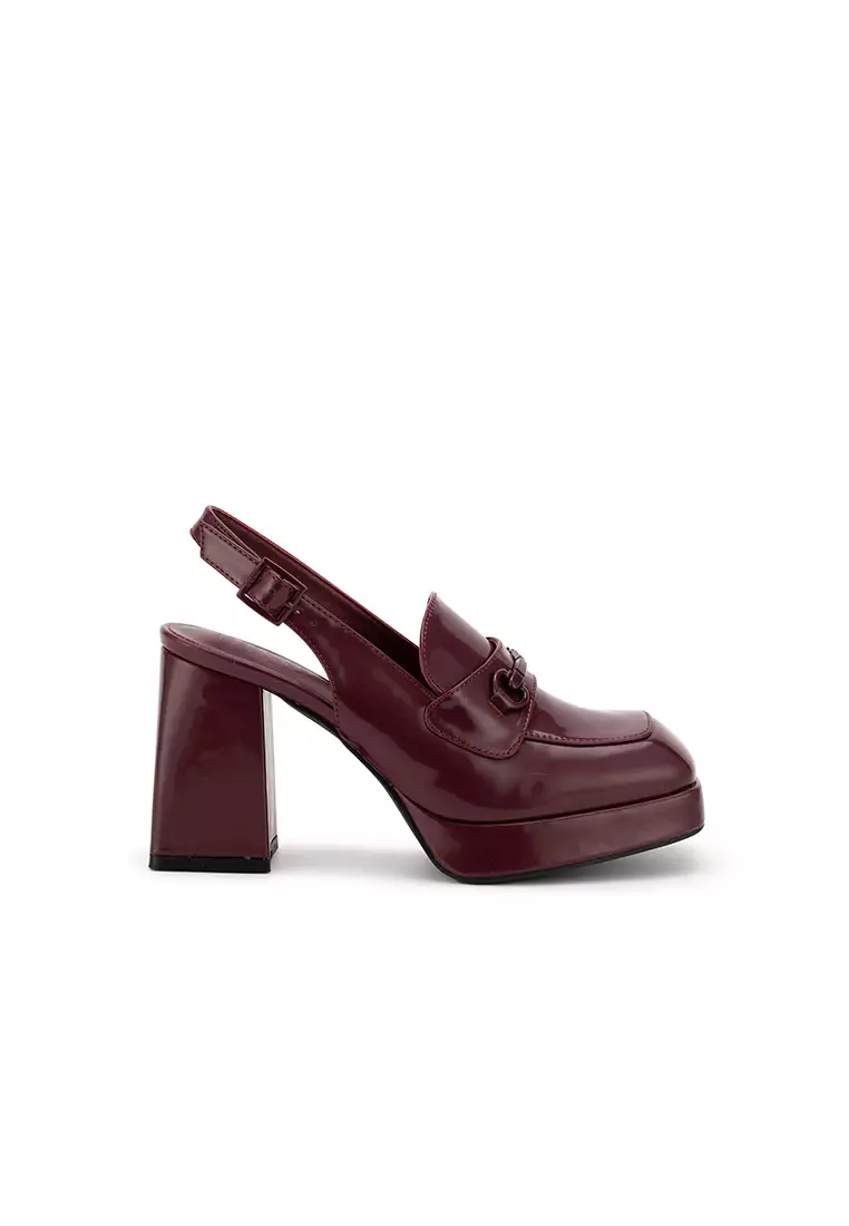 Discount on Nose  shoes - SKU: BUCKLED WITH PLATFORM SLINGBACK HEEL