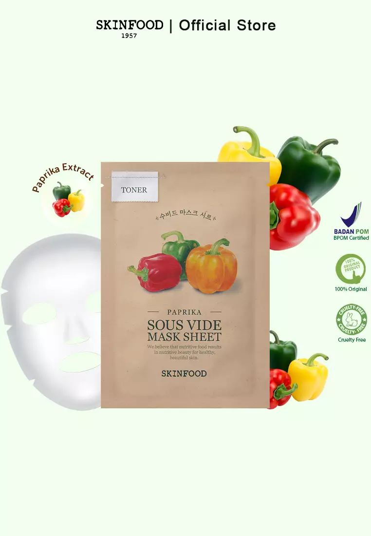 SKINFOOD - Paprika Sous Vide Mask Sheet