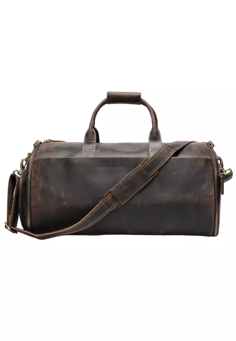 Buy Lara Genuine Leather Travel Bag Men's Handheld Large Capacity