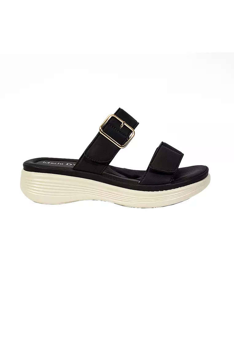 Discount on Mario D' boro Runway  shoes - SKU: Women's Flats Sandals LY 28019 Very Dark Brown C65
