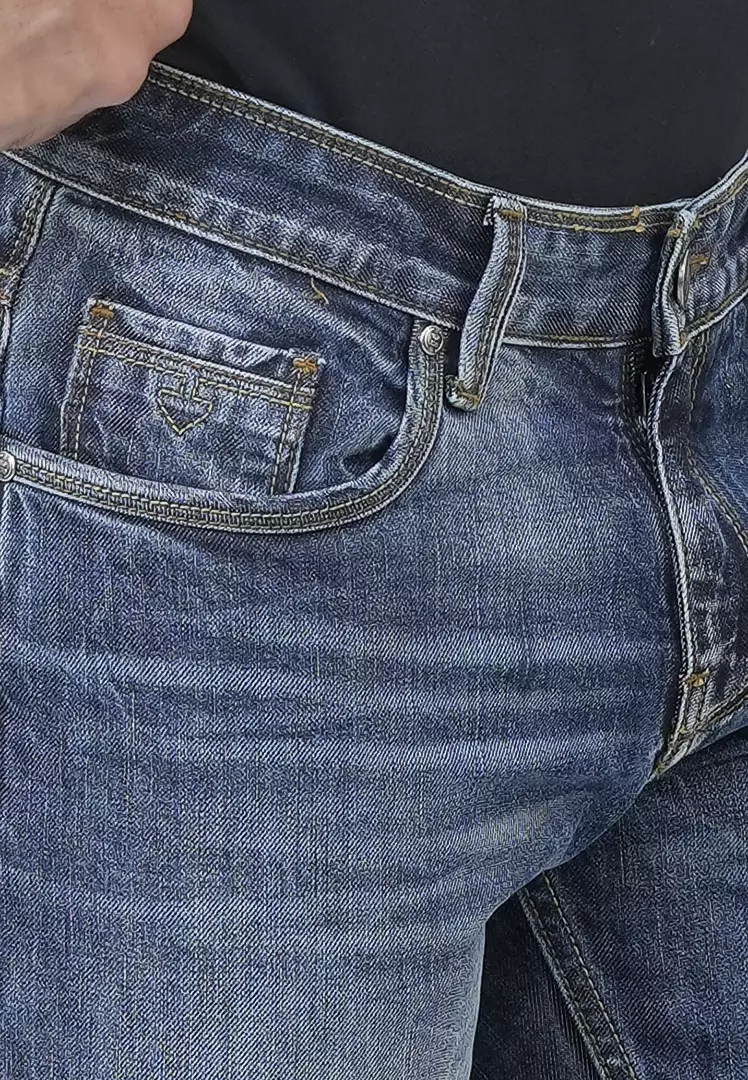 LGS - Celana Denim - Jeans - Perfect Fit - Washed - Whisker - Biru - JPF.492.P108.A685.C