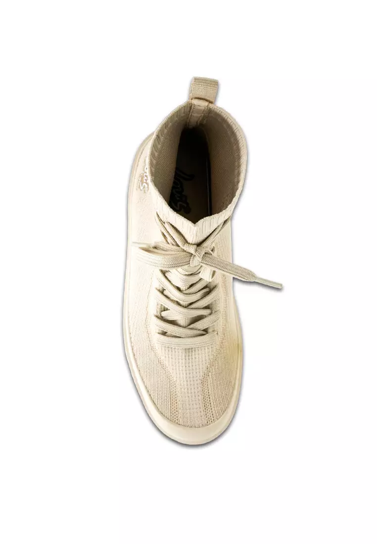 Women Lace up Knitted Lifestyle Sneakers - 240181010