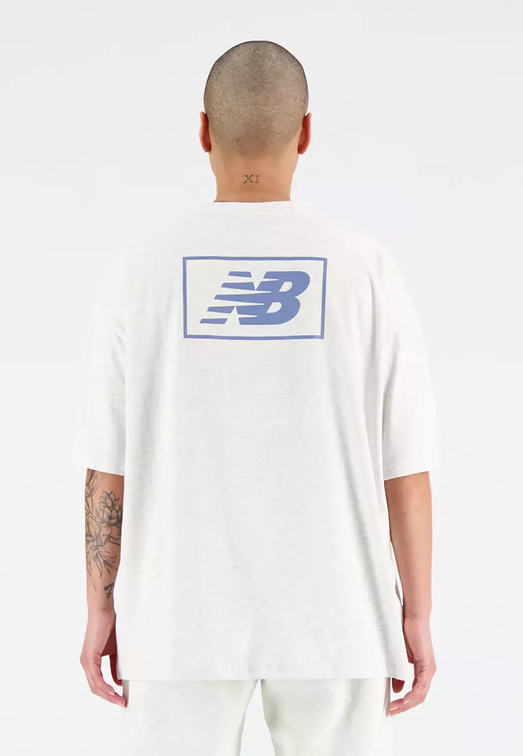 T-shirts New Balance Athletics Out of Bounds Tee UNISEX Sea Salt Heather