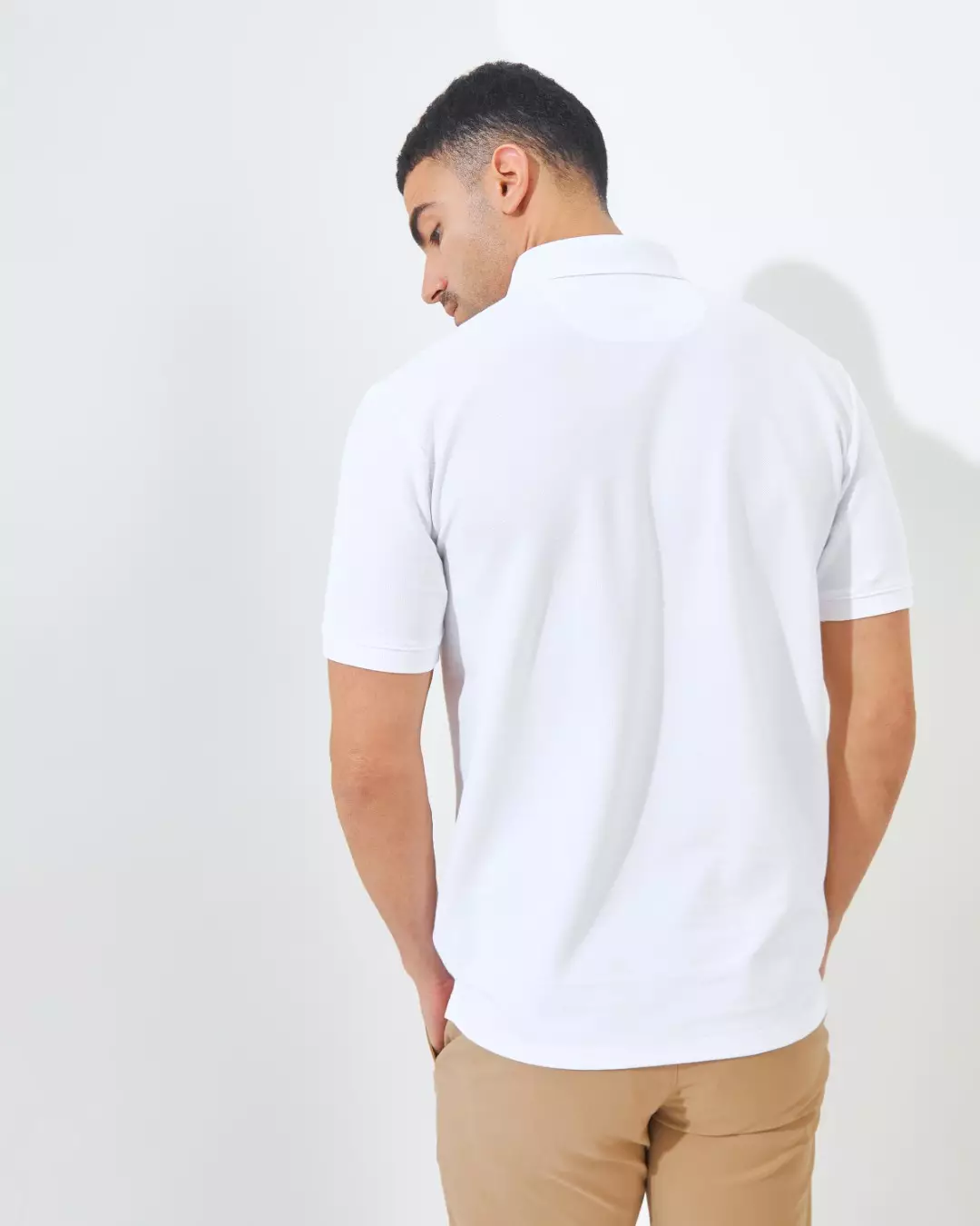 Jack Nicklaus Cairo Polo Shirt Pria Regular Fit Putih Colour White