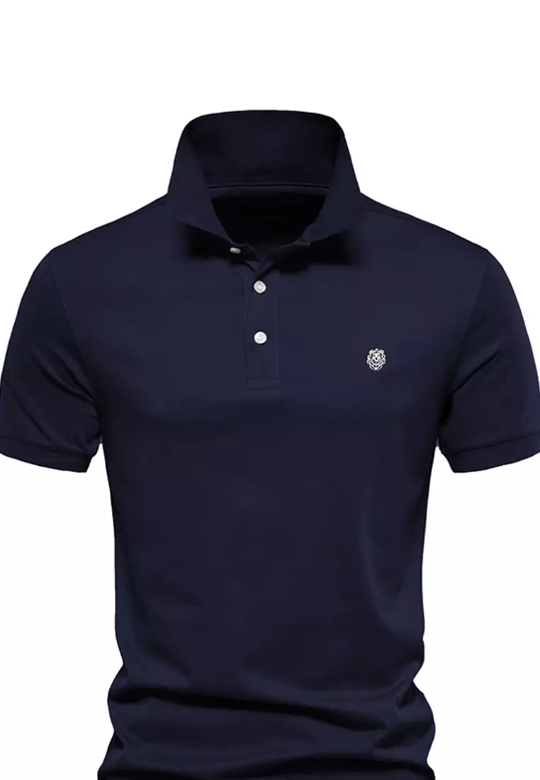 Embroidered Short Sleeve Polo Shirt AX-PL216