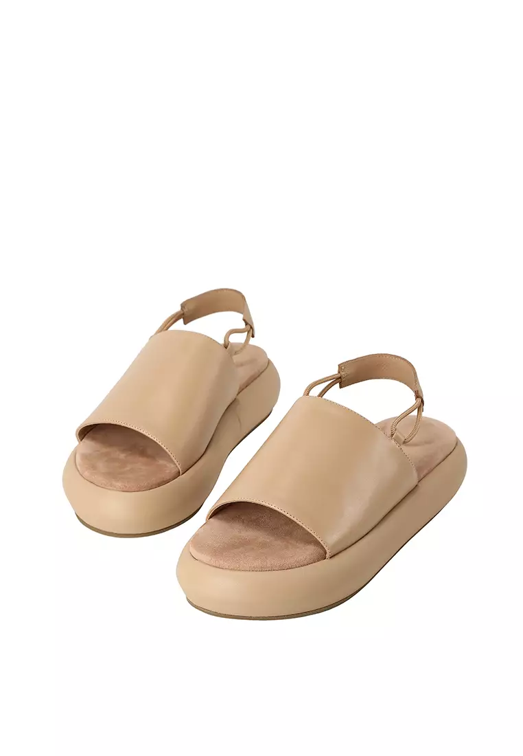 Marlon leather clearance flatform sandal