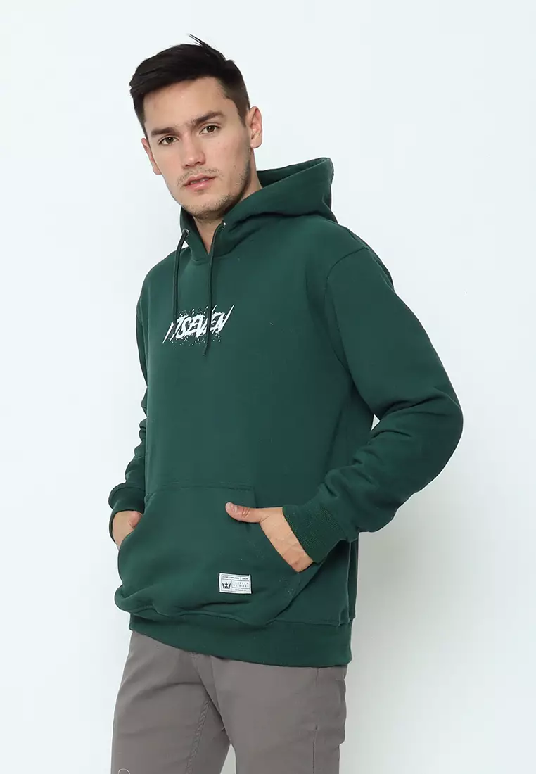 17SEVEN Hoodie Sablon Pria 0182-SCRACH-GRN