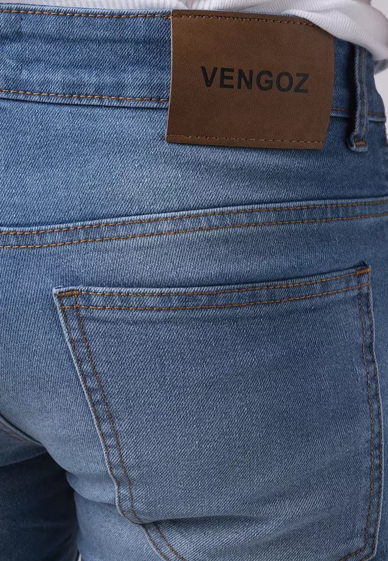 Slim Fit Jeans Washed Blue