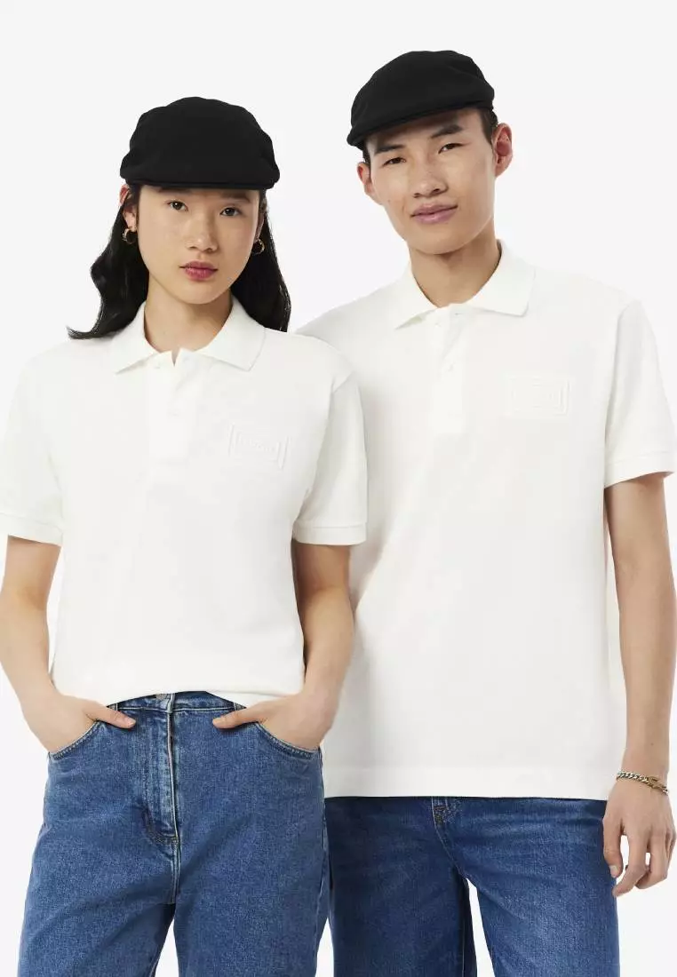 Classic Fit Embossed Branding Polo Shirt