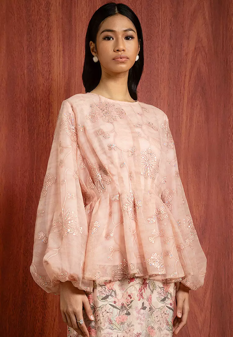 ELLIE KURUNG PEPLUM SET