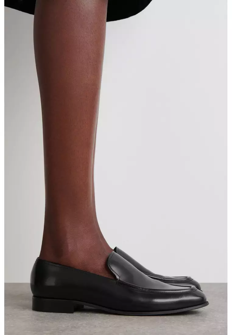 POLISHED-LEATHER LOAFERS