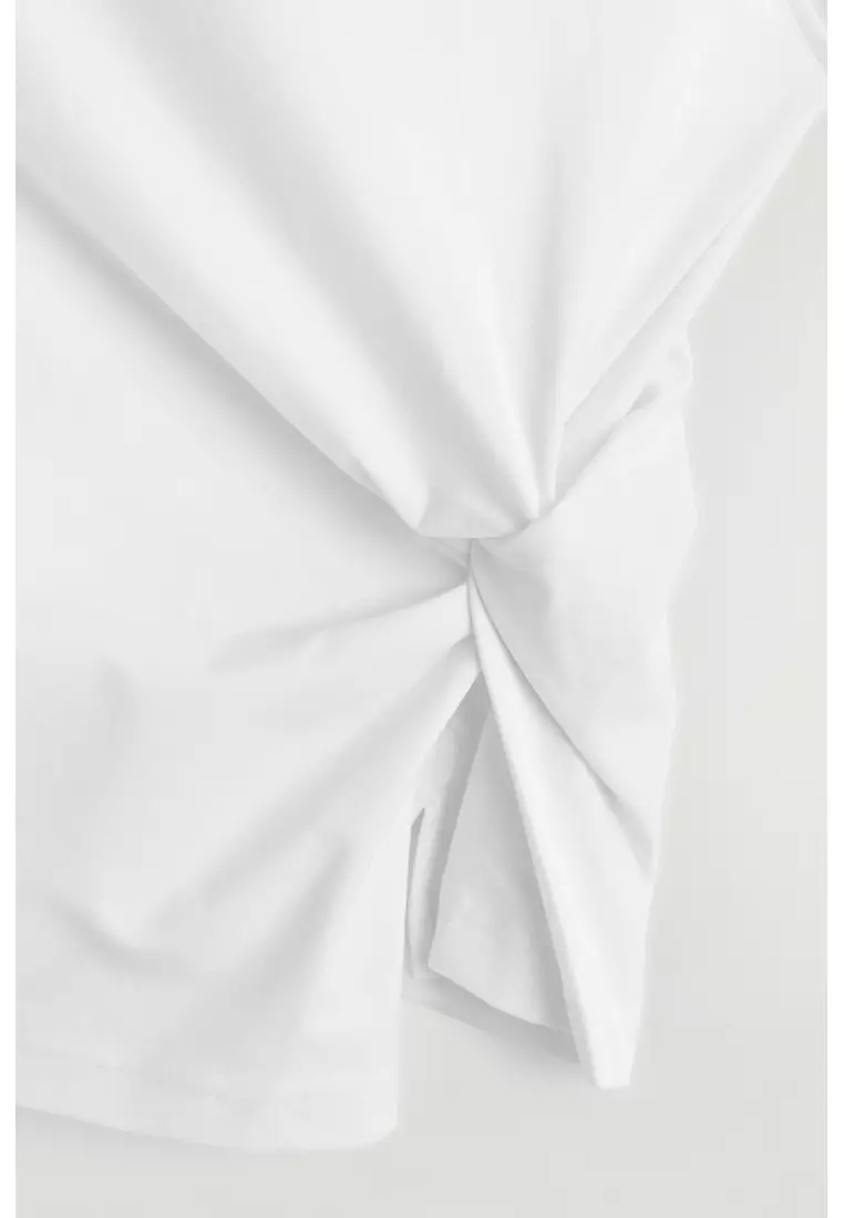 TWIST-DETAIL JERSEY TOP