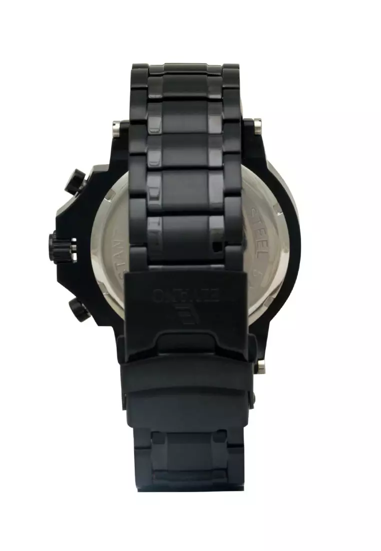 Elvano Jam Tangan Pria - Black - Stainless Steel - 1163MA1-3BK