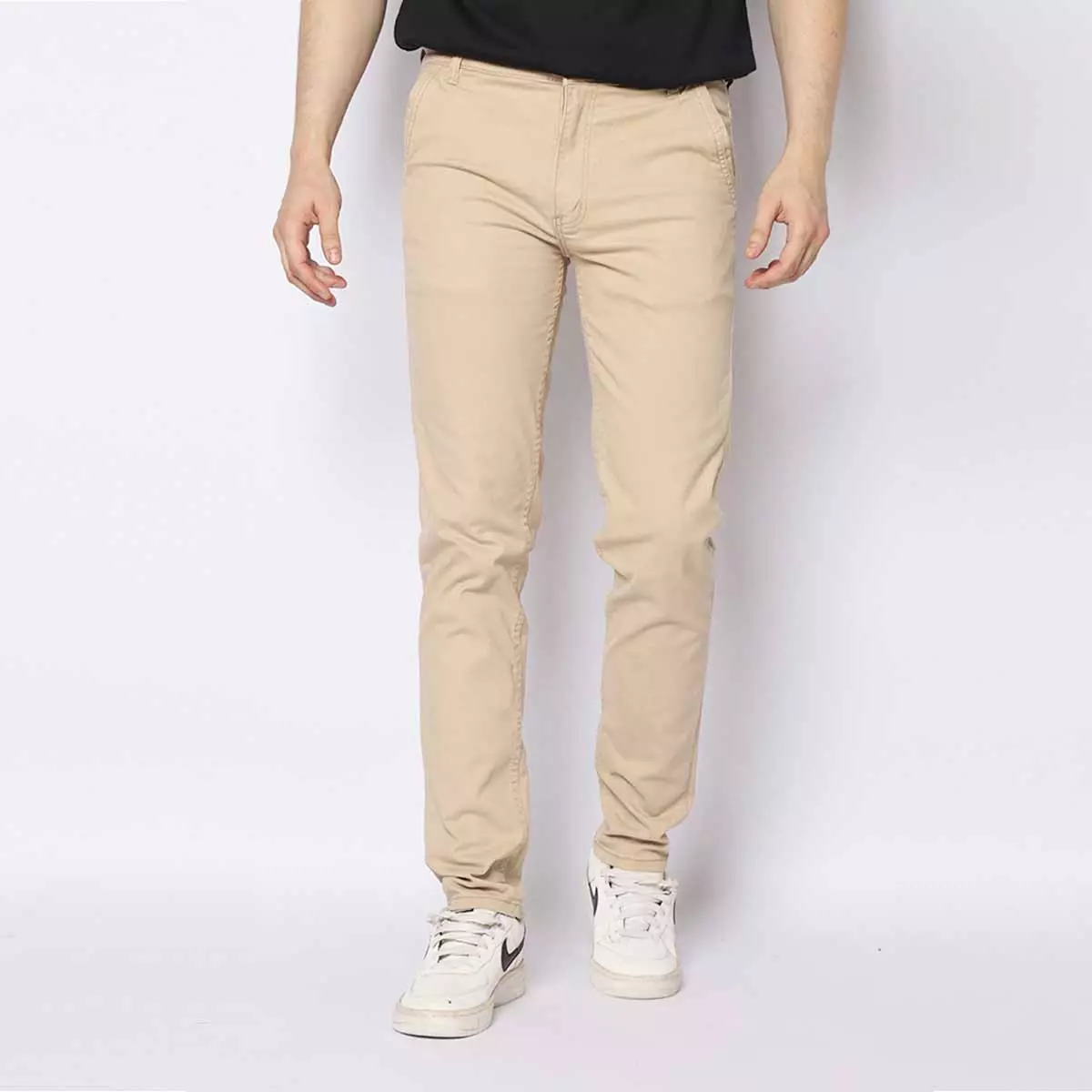 Bundling Fortune Celana Panjang Pria Chinos Slim Fit Formal Tebal Melar Soft Nyaman Navy & Light Khaki