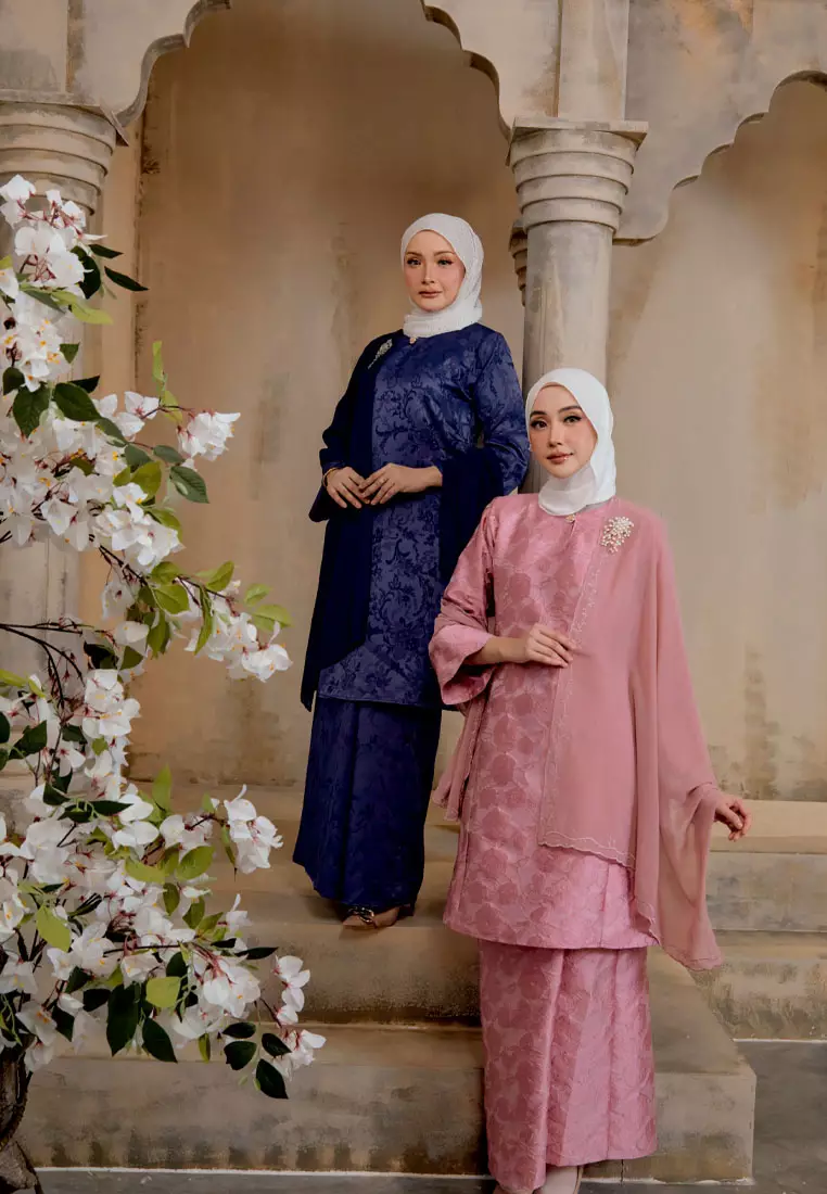 Majestic 2.0 Soft Sheen Jacquard Baju Kurung Pahang Lipat Depan
