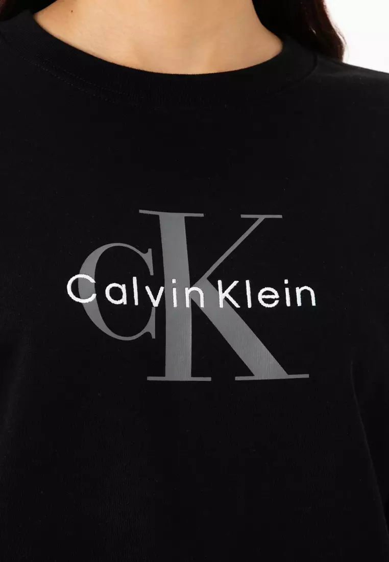 Cropped Monogram Sweatshirt - Calvin Klein Jeans
