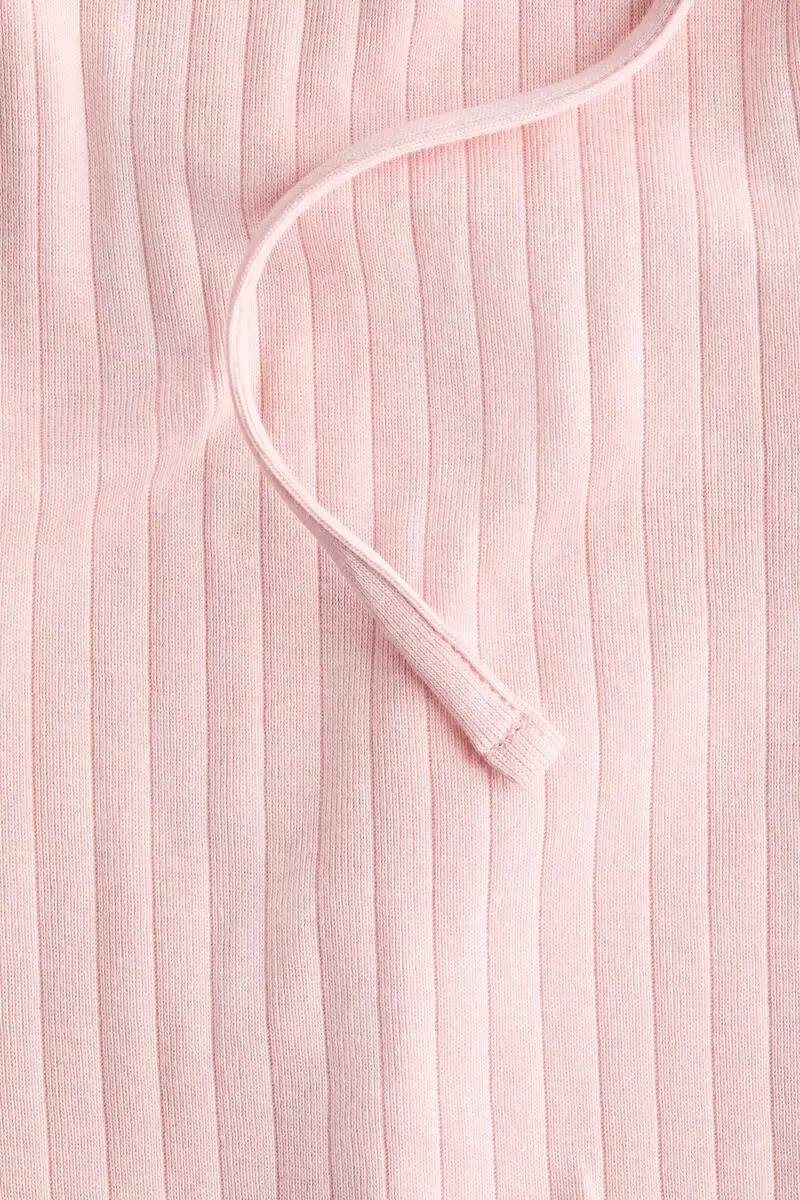 Ribbed drawstring trousers