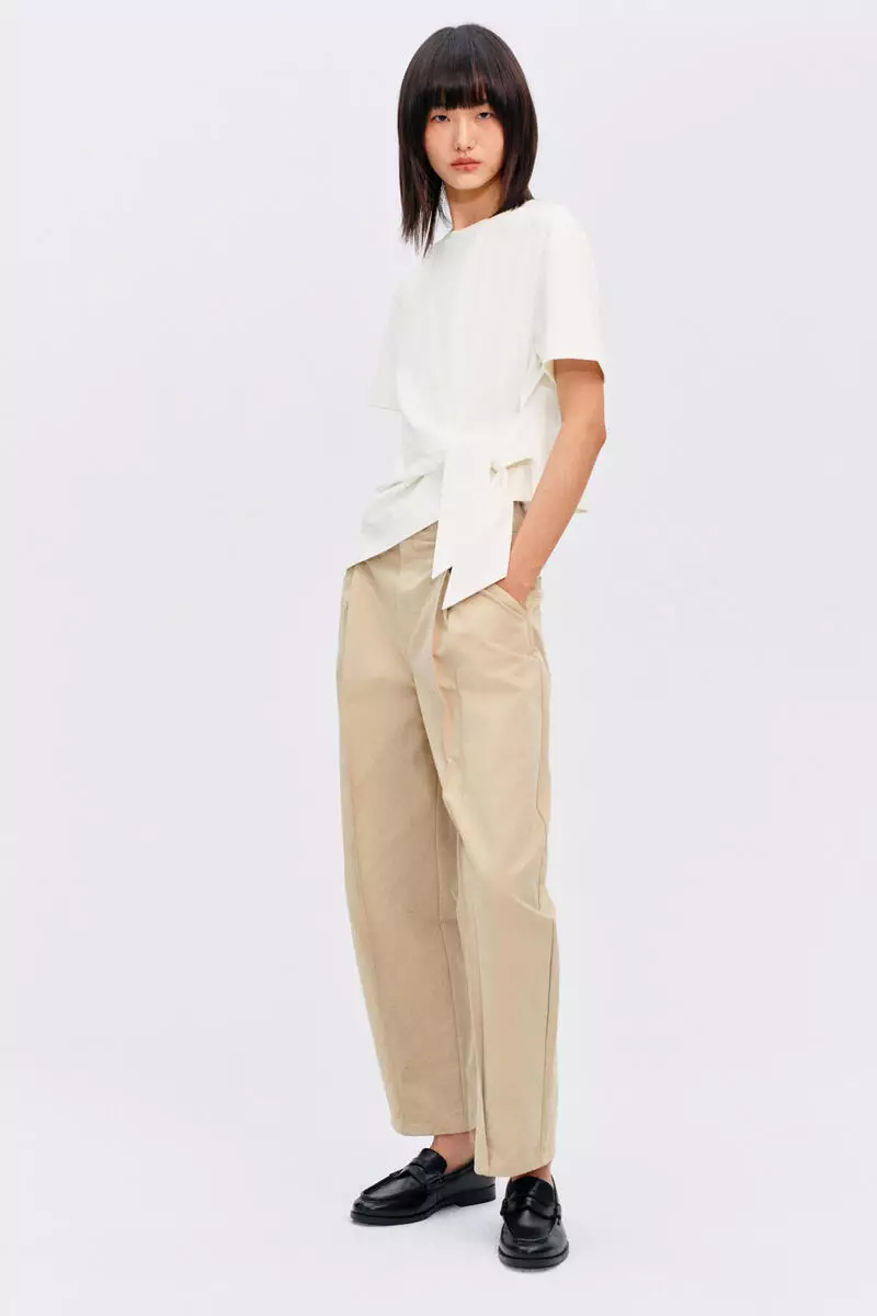 Tie-detail T-shirt