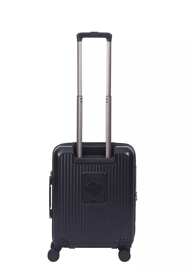Crossing VIVE Polycarbonate Expandable Carry On Luggage V2 - Black