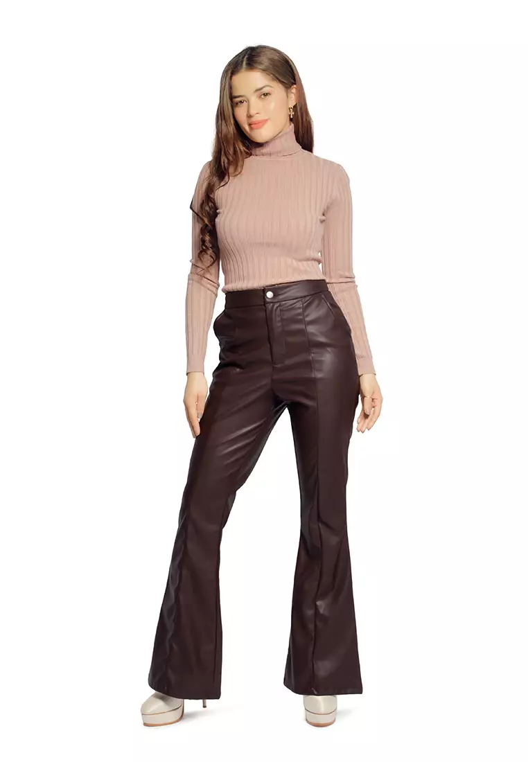 Ladies flared trousers clearance