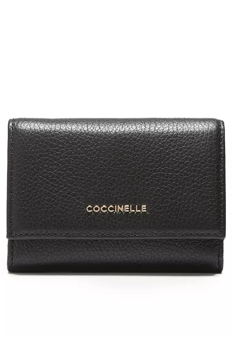 Buy Coccinelle Metallic Soft Trifold Wallet 2025 Online | ZALORA